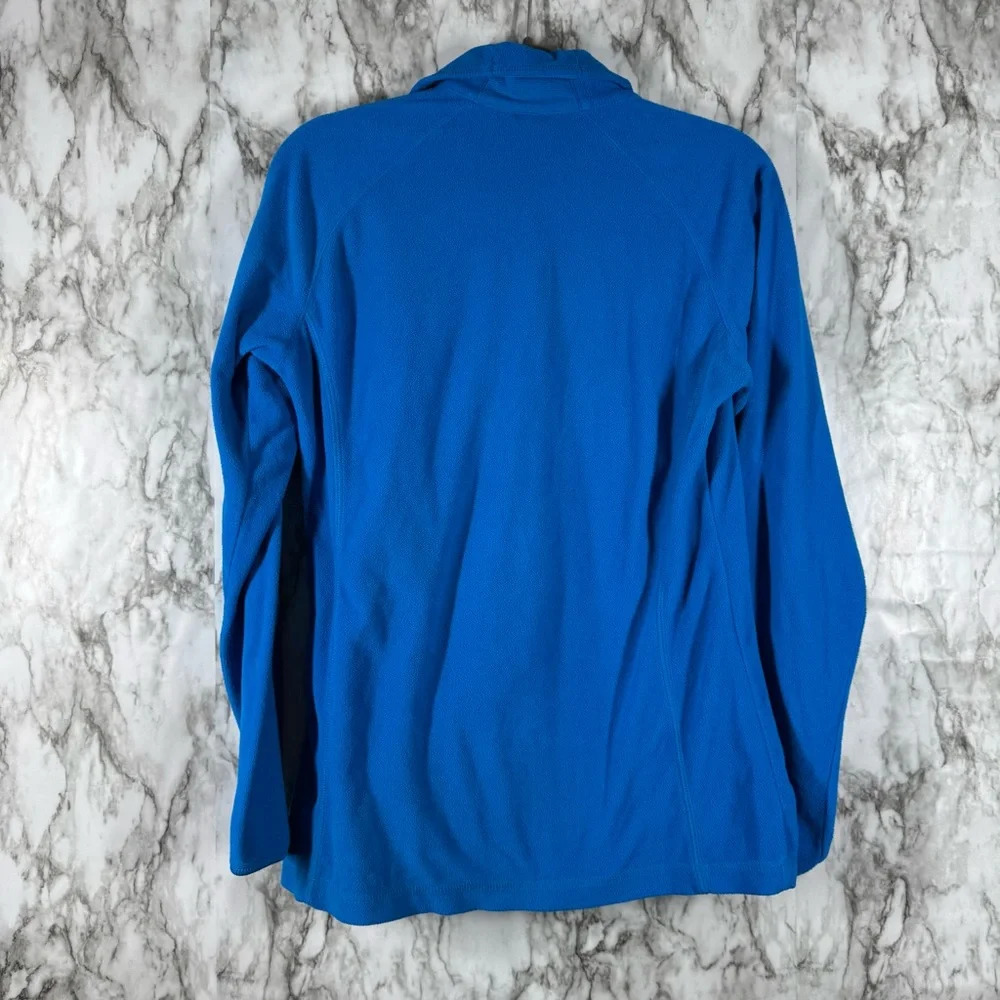 Columbia Women’s Size M Pullover Zip Fleece Jacket Bright Blue - Picture 2 of 4